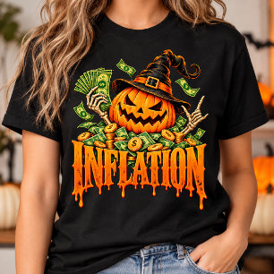 Inflation Halloween Pumpkin Money Costume Humor T-Shirt