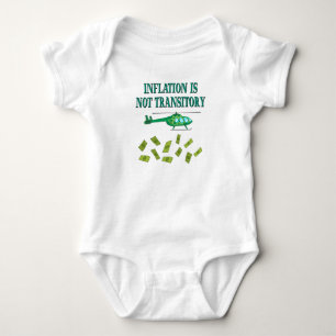 Inflation is not transitory baby bodysuit