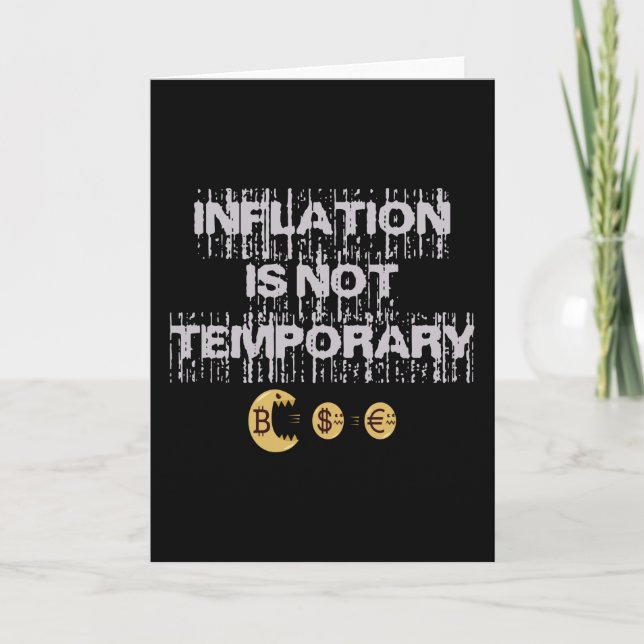 Inflation is not transitory card (Front)