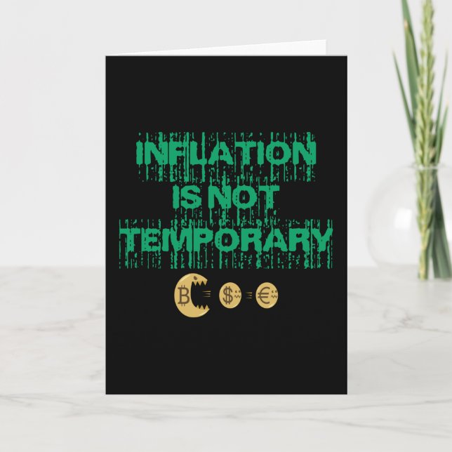 Inflation is not transitory card (Front)