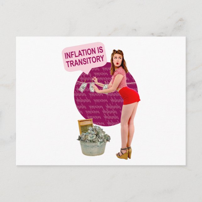 Inflation is transitory postcard (Front)