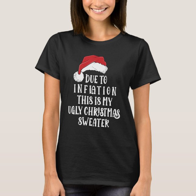 Inflation Sarcasm Ugly Christmas Sweater Men Women (Front)