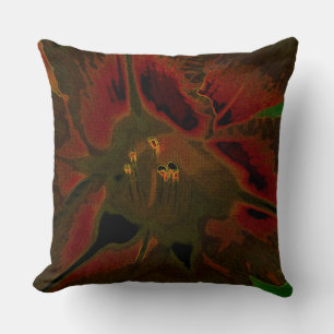 Inflorescence of Allium aflatunense Throw Pillow