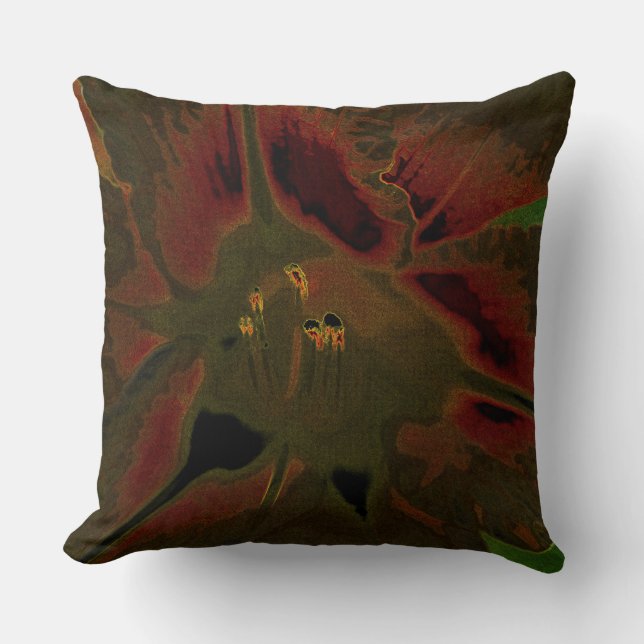 Inflorescence of Allium aflatunense Throw Pillow (Front)