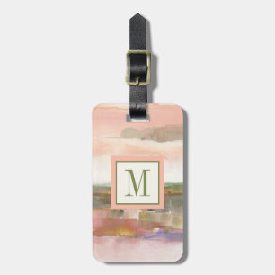 Influence of Line and Colour Gold Crop Luggage Tag