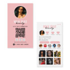Influencer Photo Social Media QR Code Template