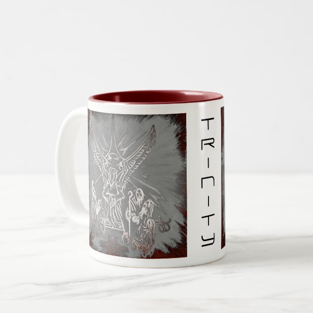 Influential Christmas Maze -  Trinity Two-Tone Cof Coffee Mug (Front Left)