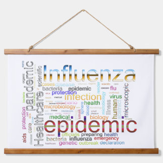 influenza flu Related Text  Hanging Tapestry