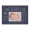 Infographic Birth Announcement in Navy Blue