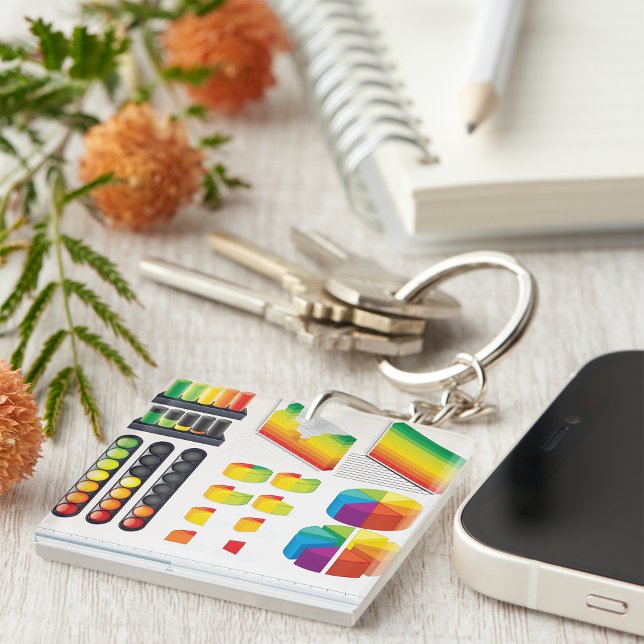 Infographic Elements and Data Visualization Keychain (Creator Uploaded)
