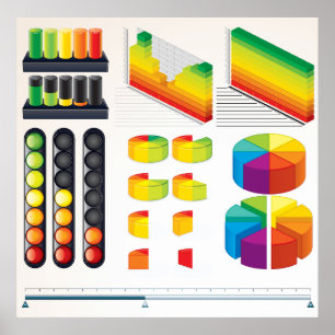 Infographic Elements and Data Visualization Poster