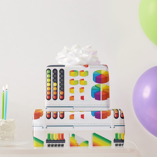 Infographic Elements and Data Visualization Wrapping Paper (Creator Uploaded)