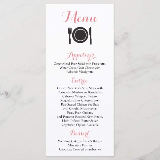 Infographic Menu Card (Front)
