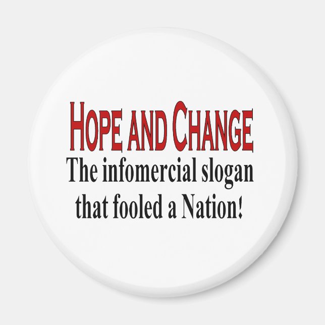 Infomercial slogan magnet (Front)