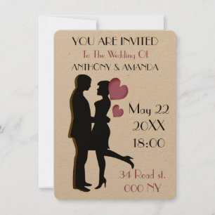 Informal casual unique and original invitation