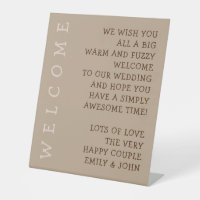 Informal Fun Welcome to Wedding Typography