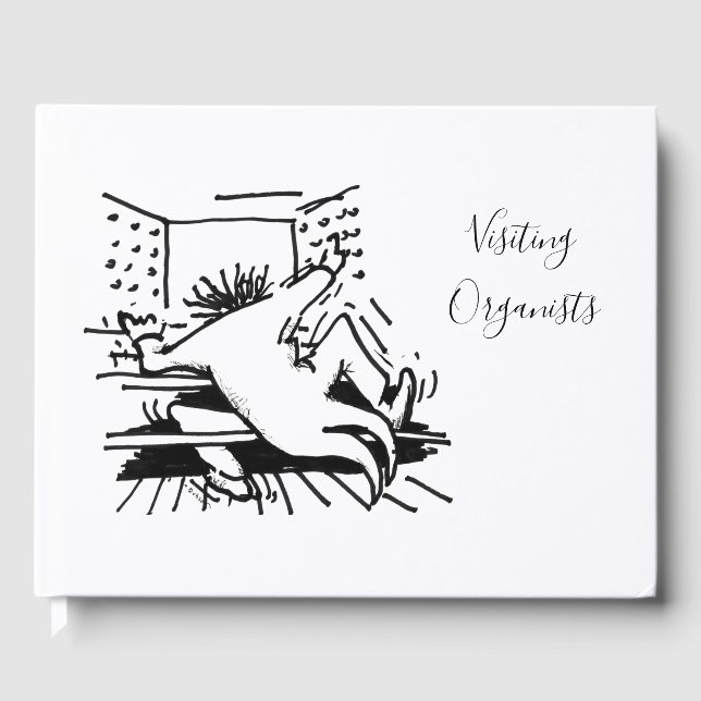 Informal guestbook for visiting organists (Front)