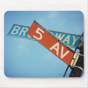 Information board in New York City Mouse Pad
