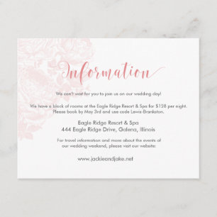Information Card Vintage Rose Pastels: Rose Quartz