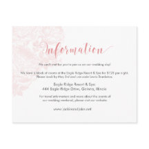 Information Card Vintage Rose Pastels: Rose Quartz
