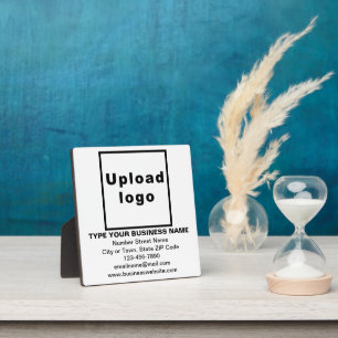 Information d'affaires sur la plaque Carré blanche