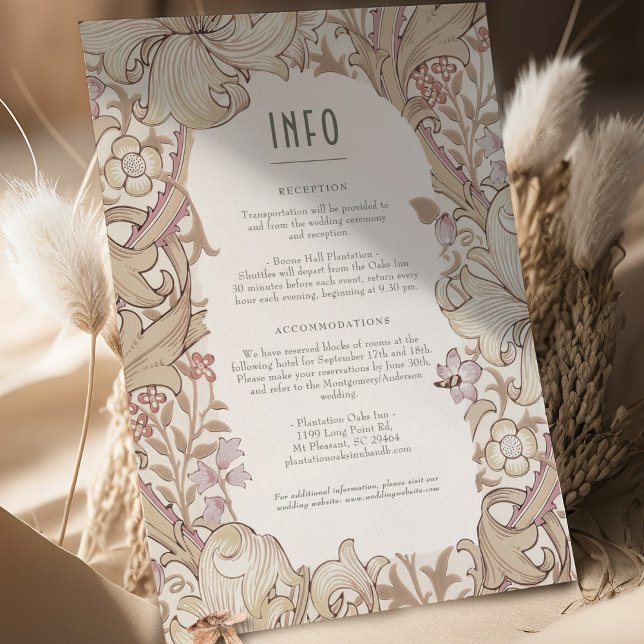 Information & Details Golden Lily Wedding Morris Invitation (Creator Uploaded)