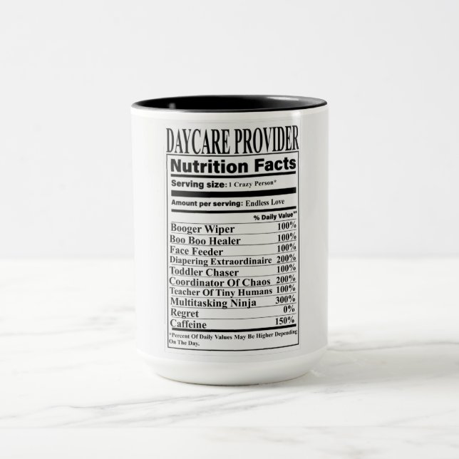 Information du fournisseur de garderie Mug (Centre)