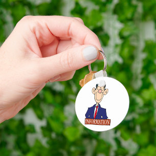 Information Officer Professional Clerk Keychain