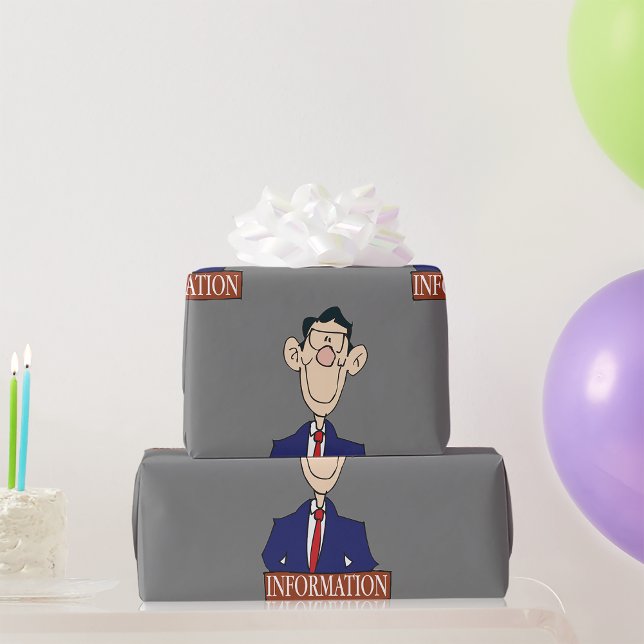 Information Officer Professional Clerk Wrapping Paper (Creator Uploaded)