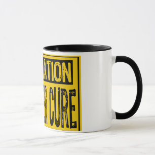 Information Sign - Hangover Cure Yellow/Black Mug