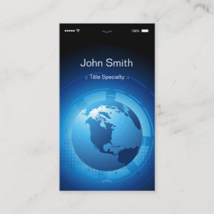 Information Technology - Cool iPhone iOS Design Business Card