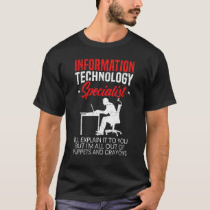 Information Technology Specialist Computer Job Pro T-Shirt