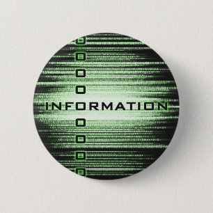 Information Text Design 2 Inch Round Button
