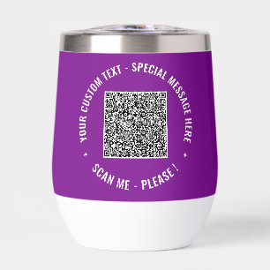 Informations d'analyse de code QR avec du texte et