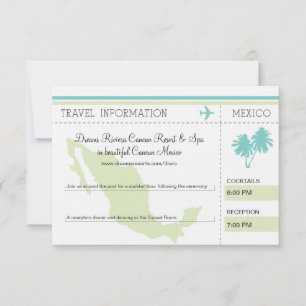 Informations de voyage Carte d'embarquement pour l