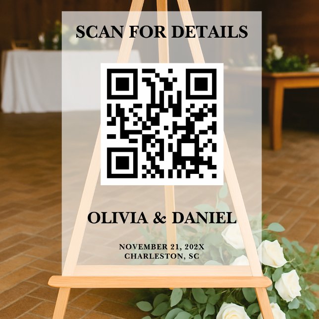Informations sur le Mariage de code QR refusées (Créateur téléchargé)