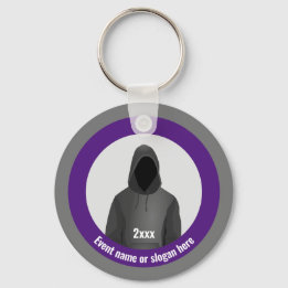 Infosec and Cyber Crime Theme - Event or Slogan on Keychain