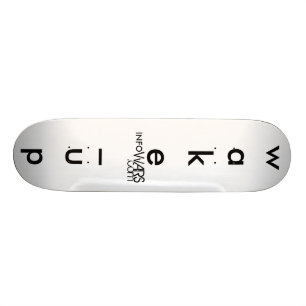 Infowars.com "Wake_Up" stencil design Skateboard