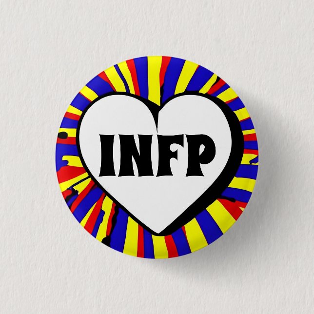 INFP MBTI 3 Cm Round Badge 1 Inch Round Button (Front)