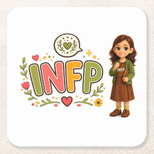 INFP — The Creative Dreamer Square Paper Coaster