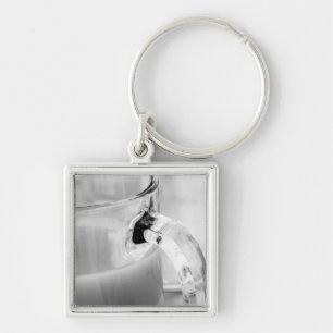 Infrared, Black & White,cup, glass, coffee, Keychain