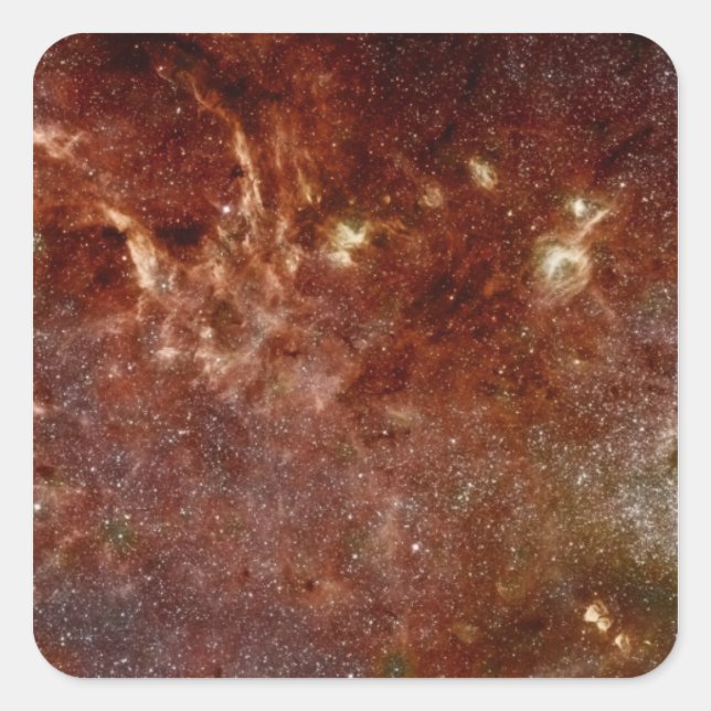 Infrared image square sticker (Front)