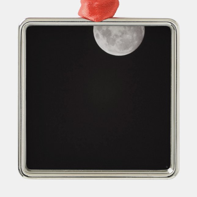 Infrared moon. metal ornament (Front)