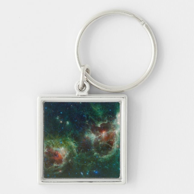 Infrared mosaic of the Heart and Soul nebulae Keychain (Front)