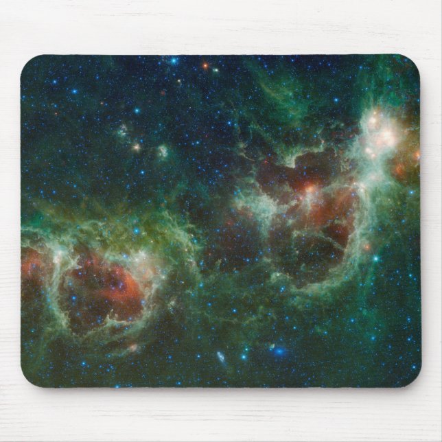 Infrared mosaic of the Heart and Soul nebulae Mouse Pad (Front)