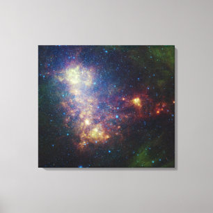 Infrared portrait revealing the stars and dust canvas print