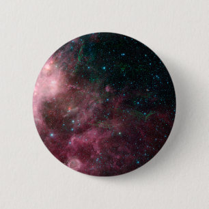 Infrared View Showing The Birth And Death Of Stars 2 Inch Round Button