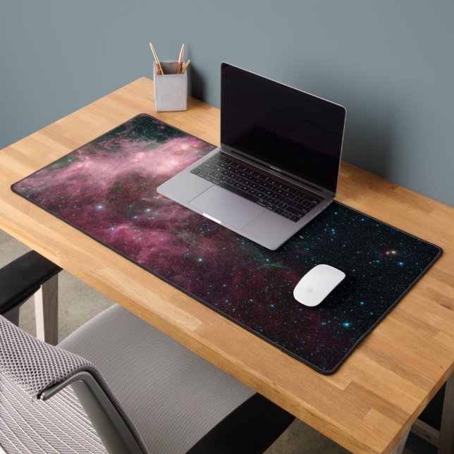 Infrared View Showing The Birth And Death Of Stars Desk Mat (Office 2)