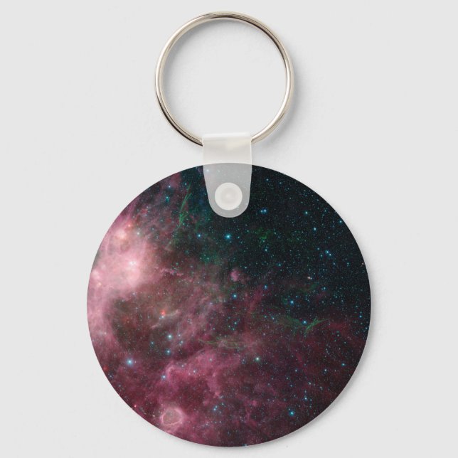 Infrared View Showing The Birth And Death Of Stars Keychain (Front)