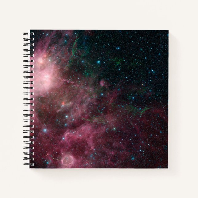 Infrared View Showing The Birth And Death Of Stars Notebook (Front)